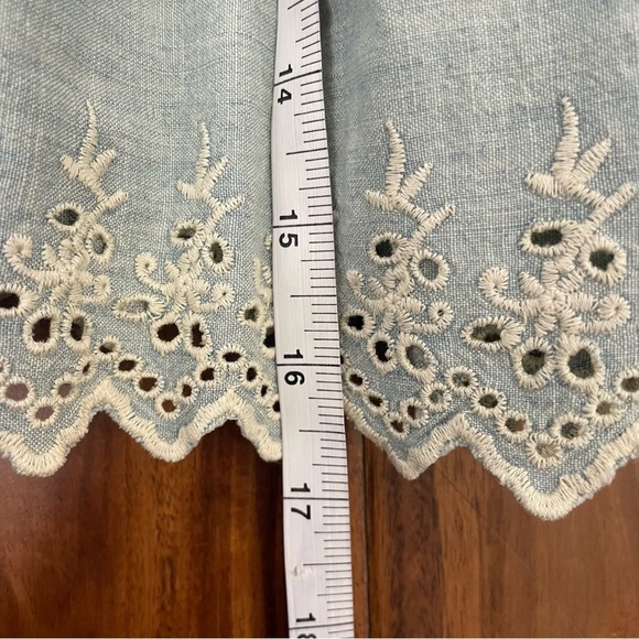 Denim & Supply Ralph Lauren Chambray Mini Skater Skirt Embroidered Blue NWT. - Picture 10 of 13
